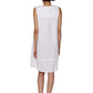 La Cera Lattice Embroidered Yoke Chemise