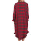 Flannel Plaid Night Gown - La Cera