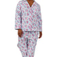 Flannel Long Sleeve Plus Size Pajama Set