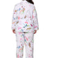 La Cera Plus Size Long Sleeve Floral Pajama Set