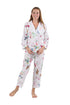 La Cera Long Sleeve Floral Pajama Set - La Cera