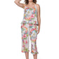 White Tropical Cotton Pajamas - La Cera