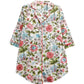Plus Size La Cera English Garden Print Long Sleeve Nightshirt