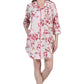 Plus Size La Cera Long Sleeve Nightshirt - La Cera