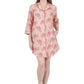 La Cera Floral Print Nightshirt - La Cera