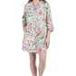 La Cera English Garden Print Nightshirt - La Cera