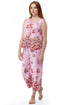 100% Cotton Sleeveless Floral Print Pajama Set - La Cera