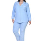 The Comfort Collection Plus Size Tailored PJ Set
