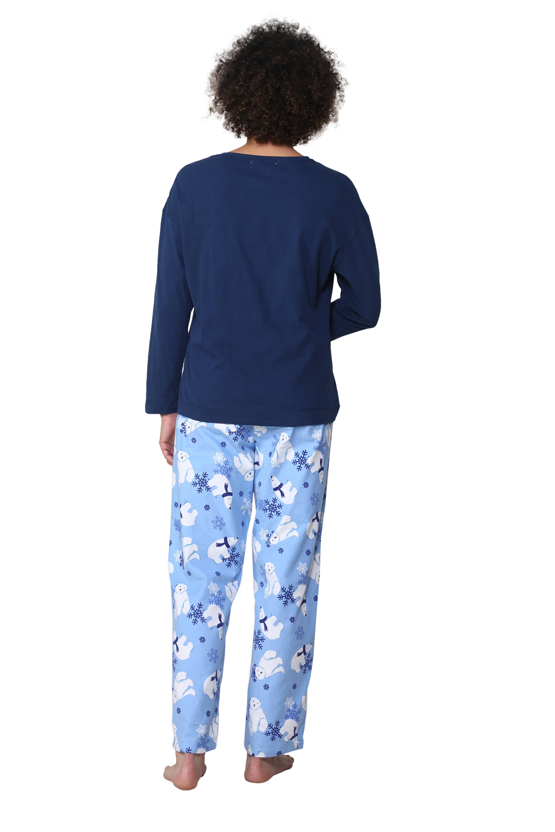 Polar Bear Flannel Pajama Set - La Cera