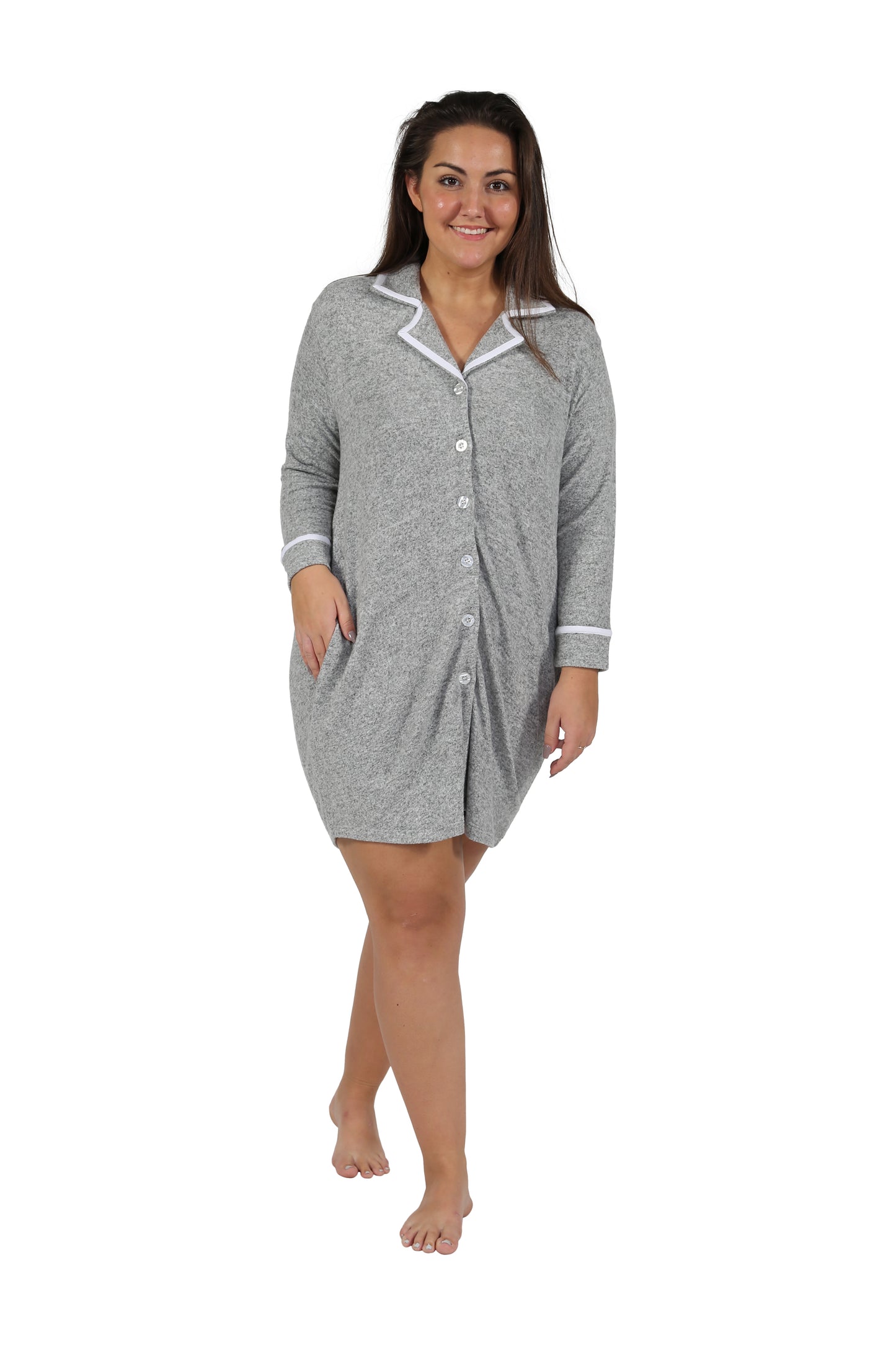 Camisa de dormir a medida de talla grande The Comfort Collection