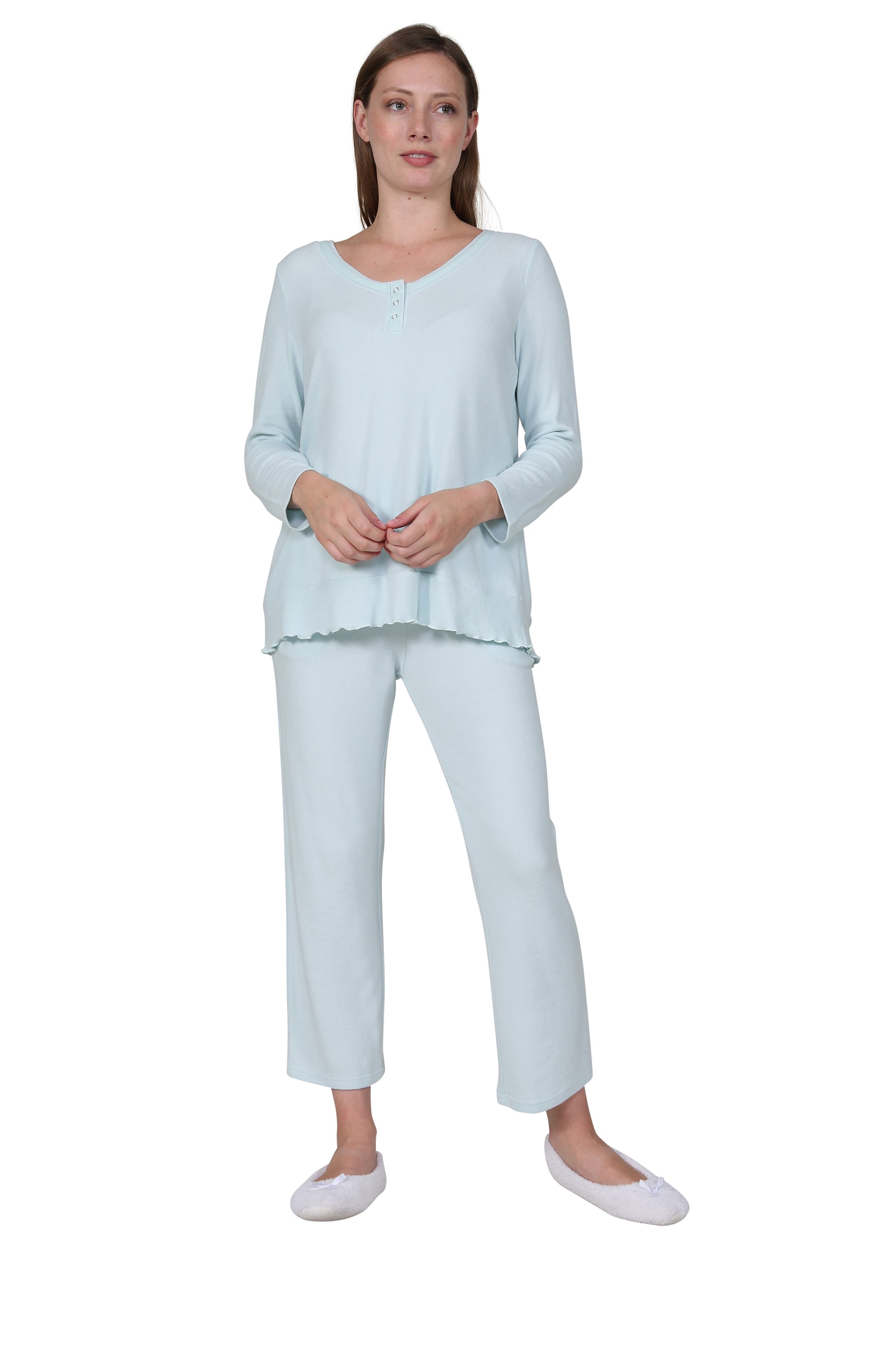 The Comfort Collection Snap PJ Set - La Cera