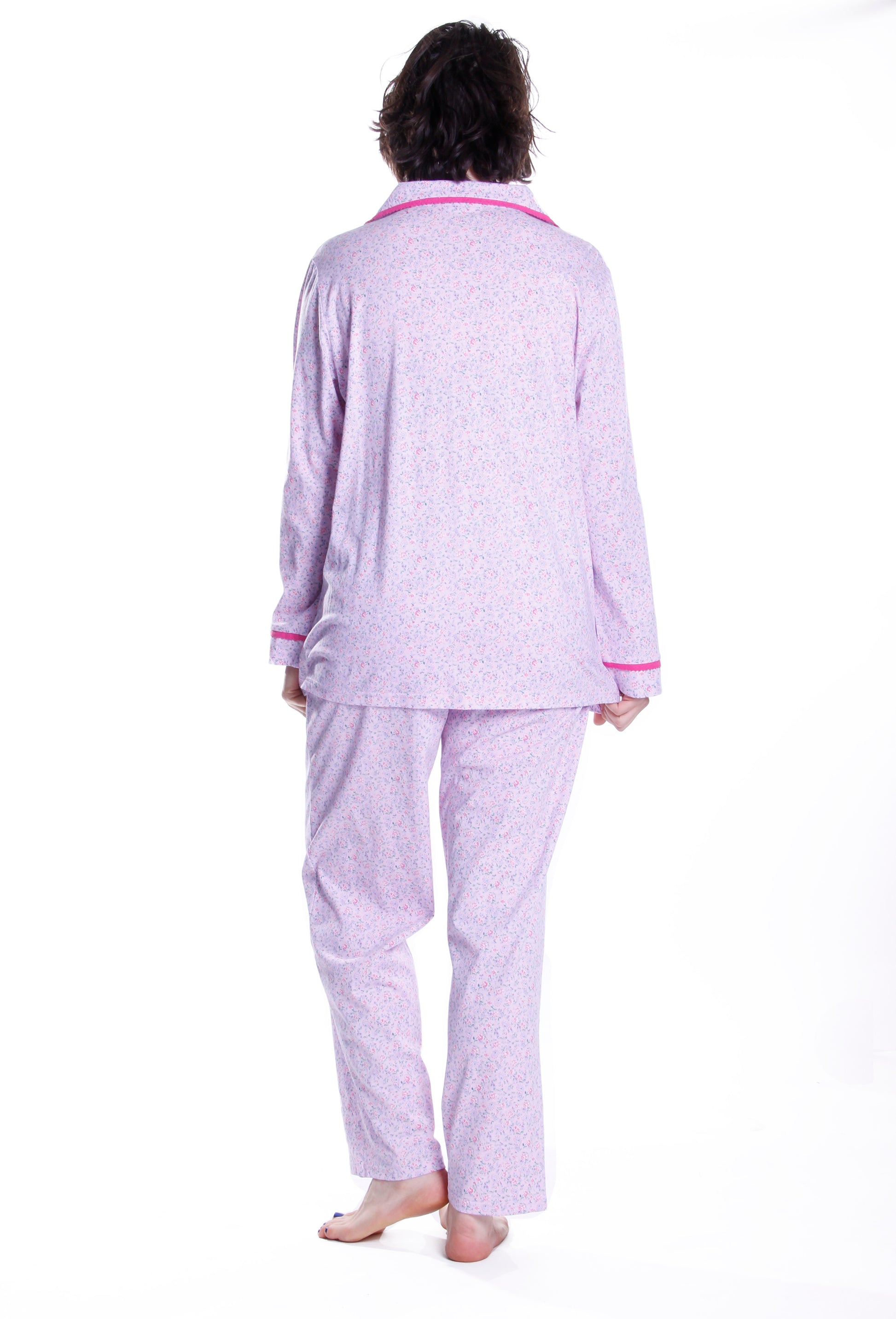 Long Sleeve Floral Pajama Set - La Cera