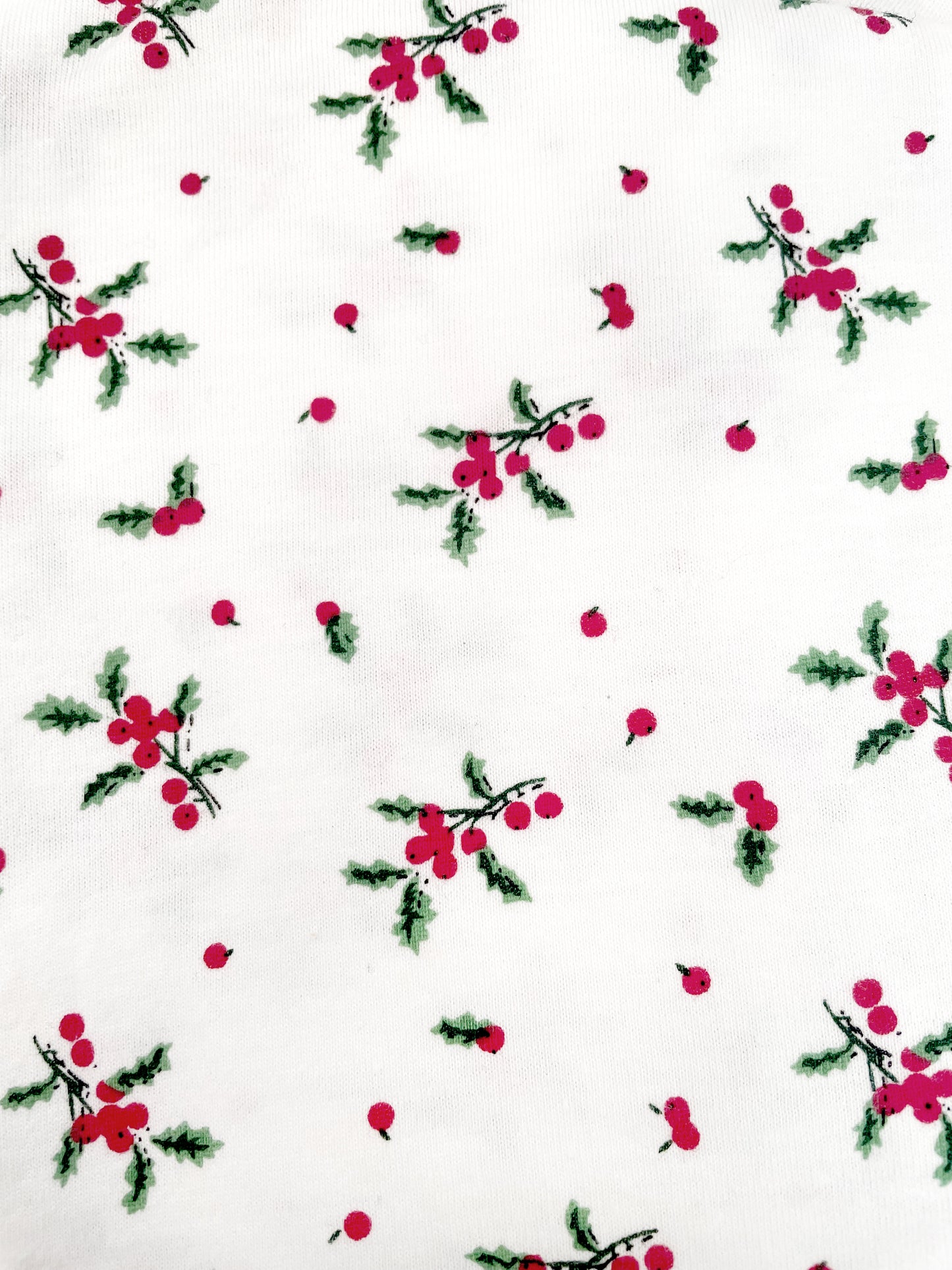 La Cera 100% Cotton Knit Mistletoe Print Nightshirt - La Cera