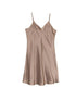 La Cera Short Silk Chemise - La Cera
