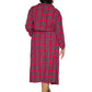 Flannel Plaid Robe - La Cera