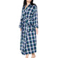 Flannel Plaid Robe - La Cera