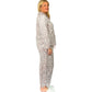 La Cera Plus Size Sheered Minky Fleece PJ Set
