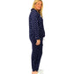La Cera Plus Size Sheered Minky Fleece PJ Set