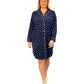 La Cera Plus Size Silky Sheered Minky Fleece Nightshirt