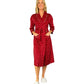 La Cera Silky Sheered Minky Wrap Robe