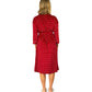La Cera Silky Sheered Minky Wrap Robe