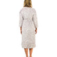 La Cera Silky Sheered Minky Wrap Robe