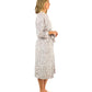 La Cera Silky Sheered Minky Wrap Robe