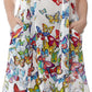 La Cera Sleeveless Butterfly Printed Dress - La Cera - 2
