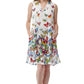 La Cera Sleeveless Butterfly Printed Dress - La Cera