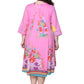 La Cera Plus Size 100% Cotton Printed Plus Size Dress - La Cera