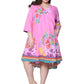 La Cera Plus Size 100% Cotton Printed Plus Size Dress - La Cera