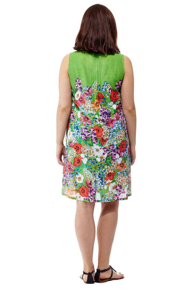 La Cera Sleeveless Short Floral Sundress - La Cera