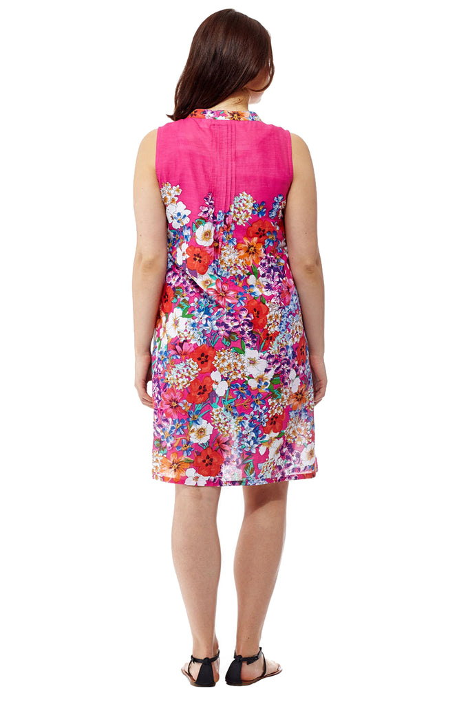 La Cera Sleeveless Short Floral Sundress - La Cera