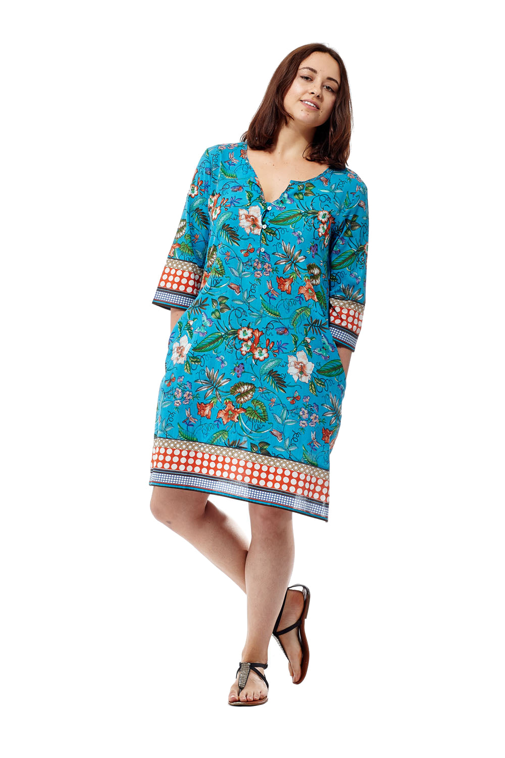 Printed Voile Cover Up - La Cera