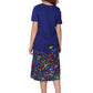 La Cera Floral Printed Short Sleeve Dress - La Cera