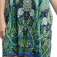 La Cera Novelty Paisley Print Short Sleeve Dress - La Cera