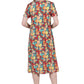 La Cera Floral Printed A-Line Dress
