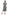 La Cera Floral Printed A-Line Knit Dress - La Cera