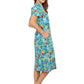 La Cera Floral Printed A-Line Dress - La Cera