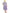Plus Size Turq/Pink Floral Cotton Jersey A-line Dress - La Cera