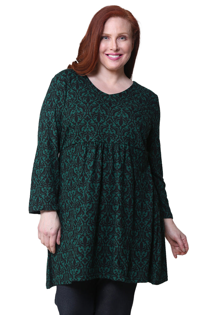 La Cera Plus Size Pullover Tunic Top - La Cera