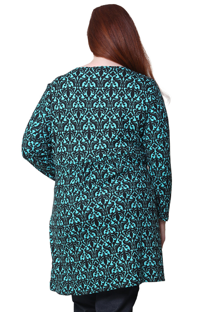 La Cera Plus Size Pullover Tunic Top - La Cera