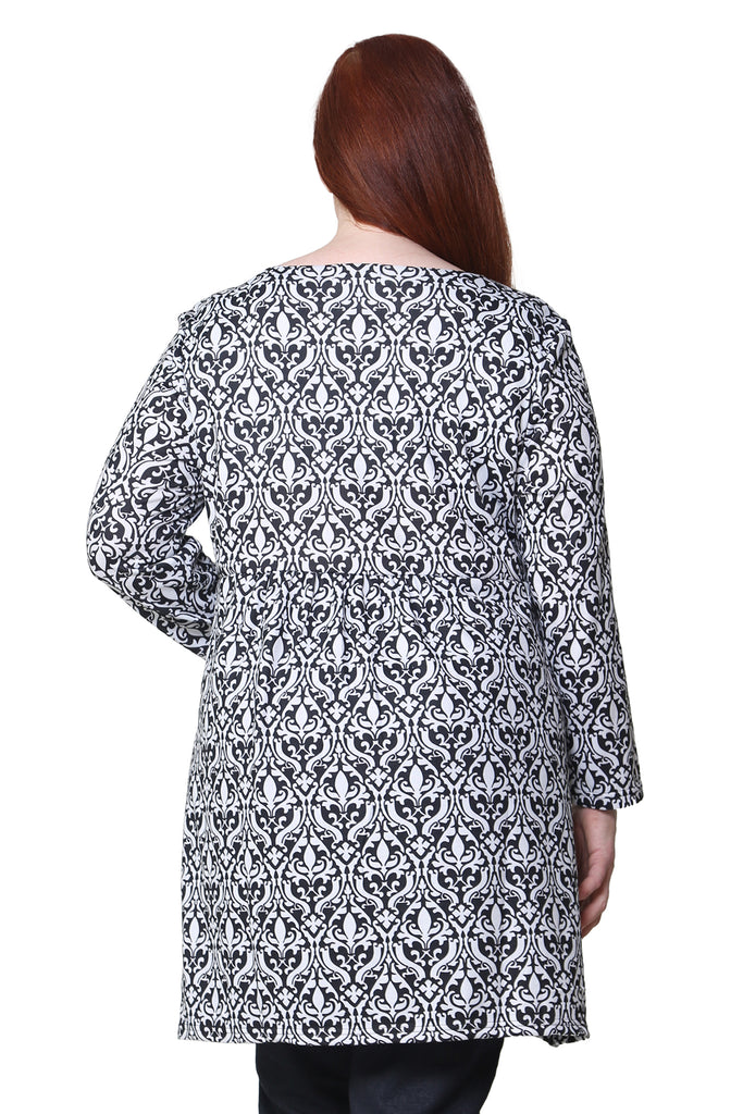 La Cera Plus Size Pullover Tunic Top - La Cera