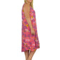 La Cera Sleeveless V-Neck Vibrant Floral Dress - Plus Size