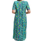 La Cera Button Front Short Sleeve Dress - La Cera