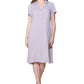 La Cera Rayon Print Shirt Dress