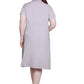 La Cera Plus Size Rayon Print Shirt Dress