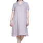 La Cera Plus Size Rayon Print Shirt Dress