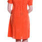 La Cera Short Sleeve Polka Dot Dress