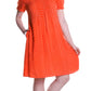 La Cera Short Sleeve Polka Dot Dress